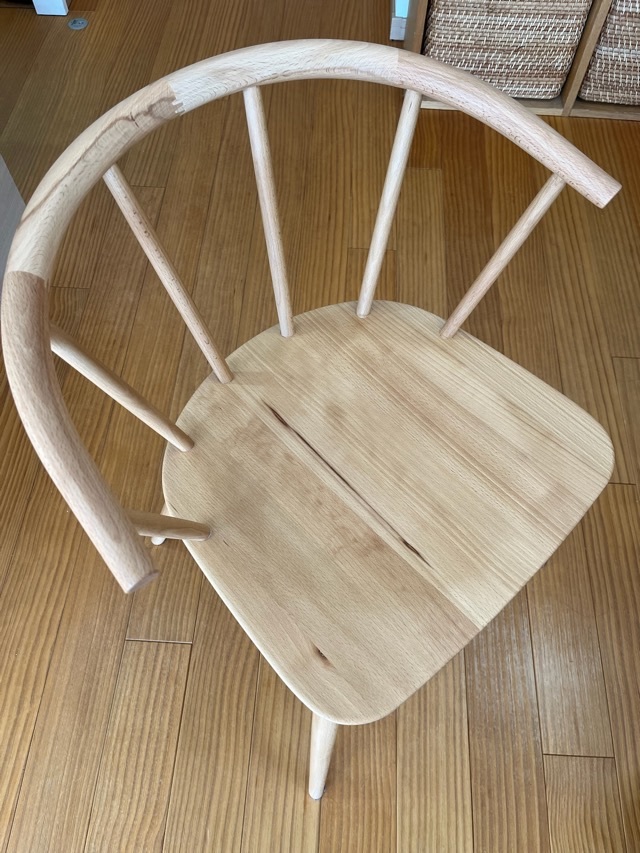 ブナ材アームチェア 丸脚 | 無印良品