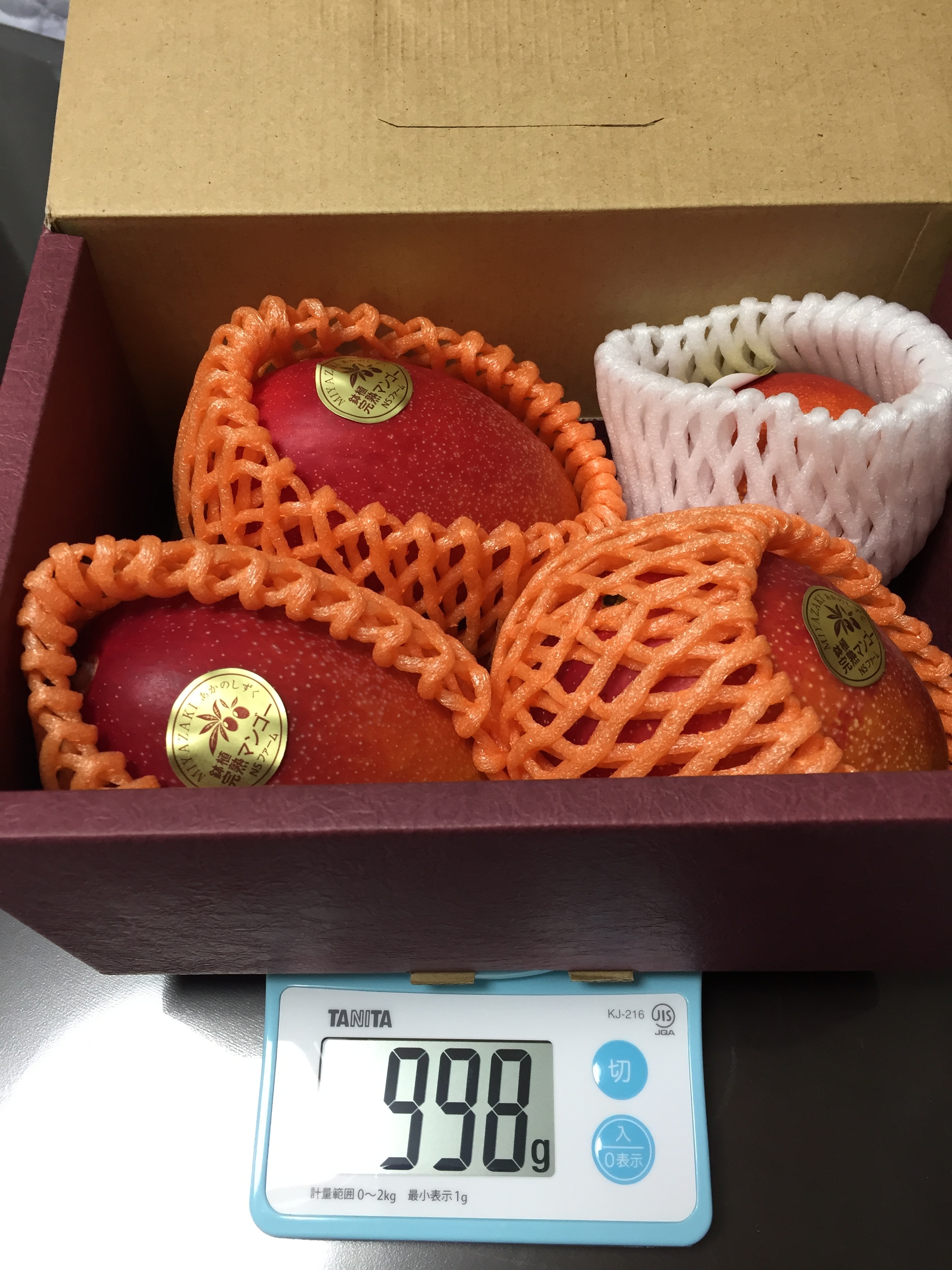 宮崎県産 NSファームの「鉢植え完熟マンゴー」家庭用・約850g