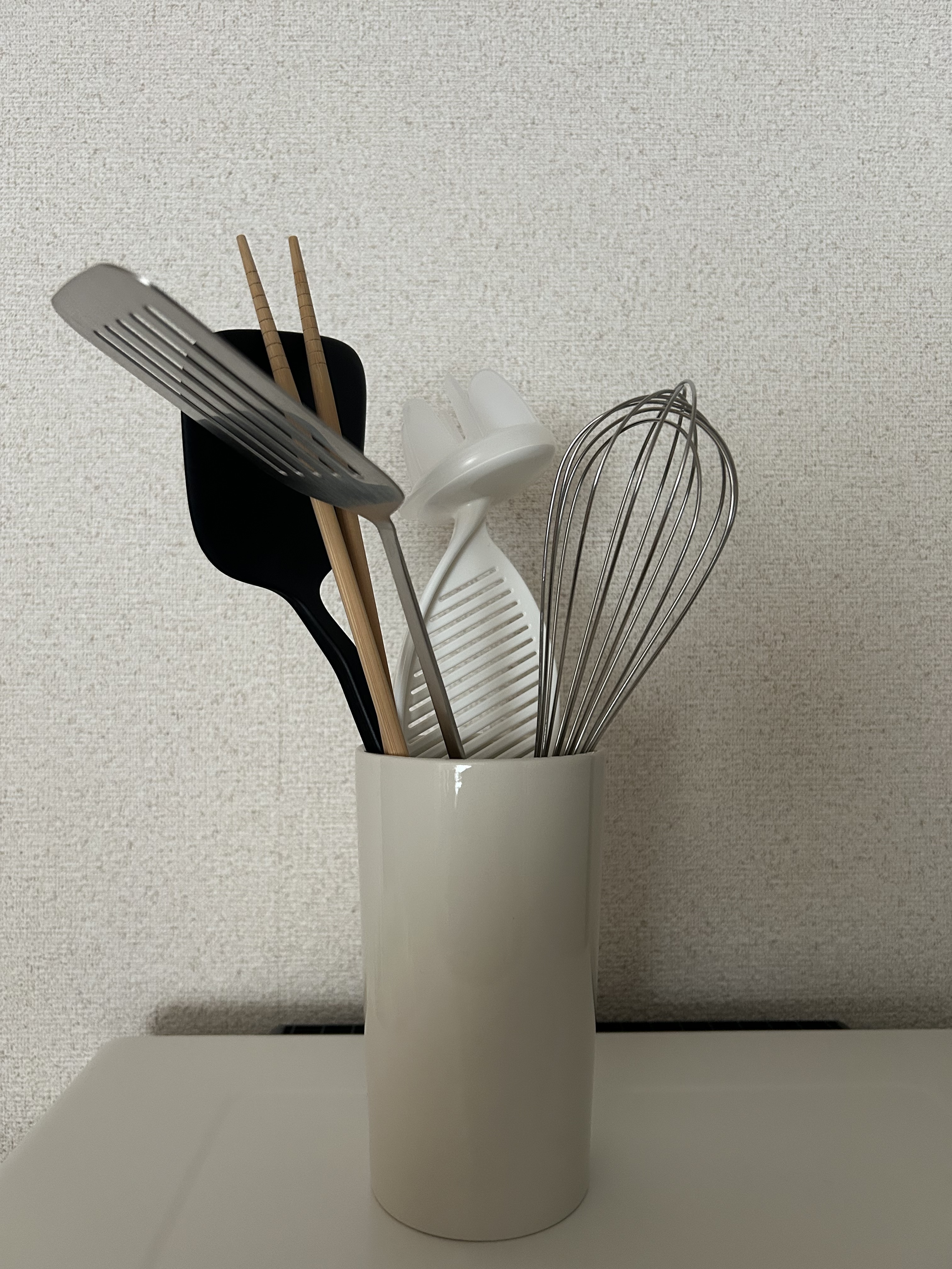 磁器ベージュキッチンツールスタンド | 無印良品