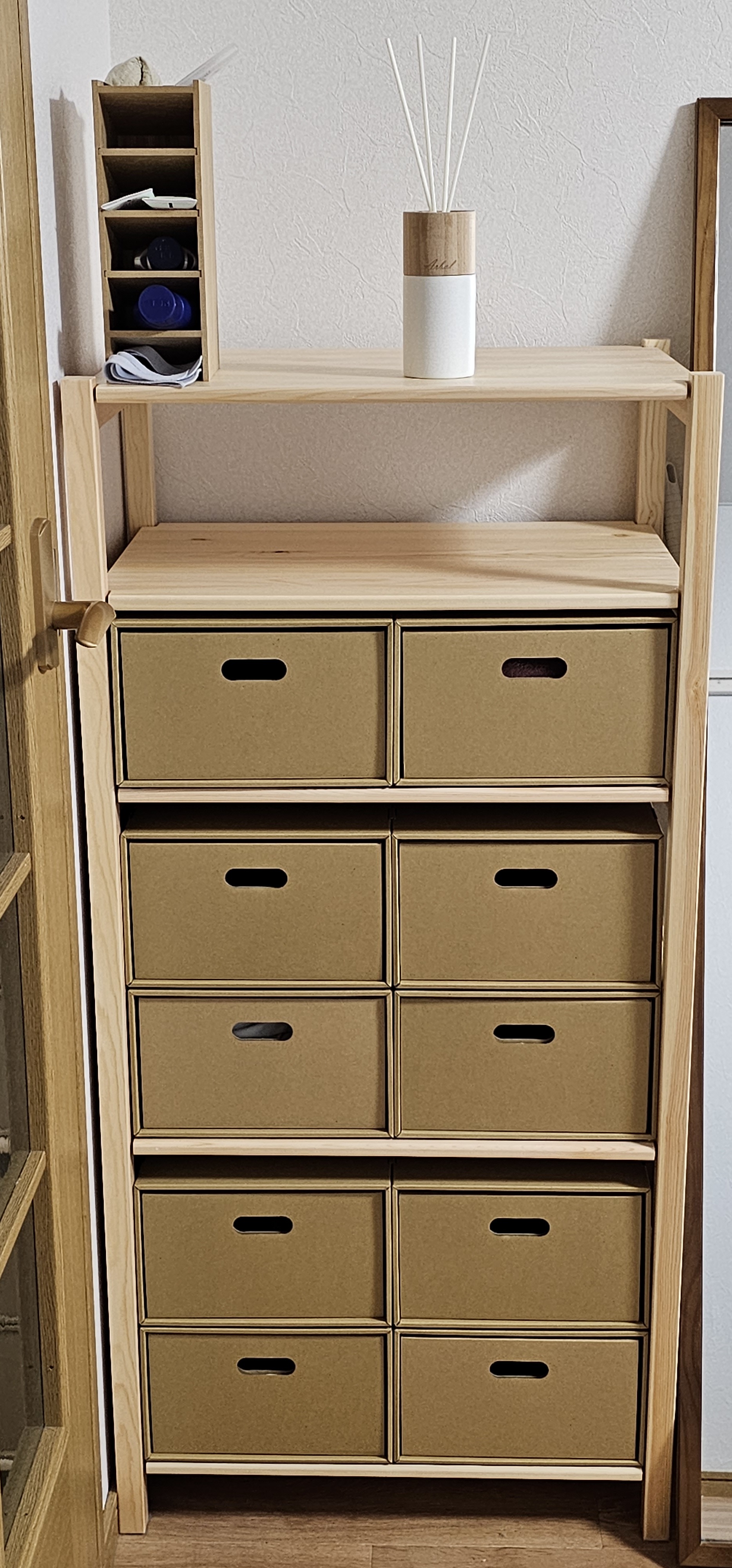 パイン材ユニットシェルフ・58cm幅・中 商品レビュー | 通販