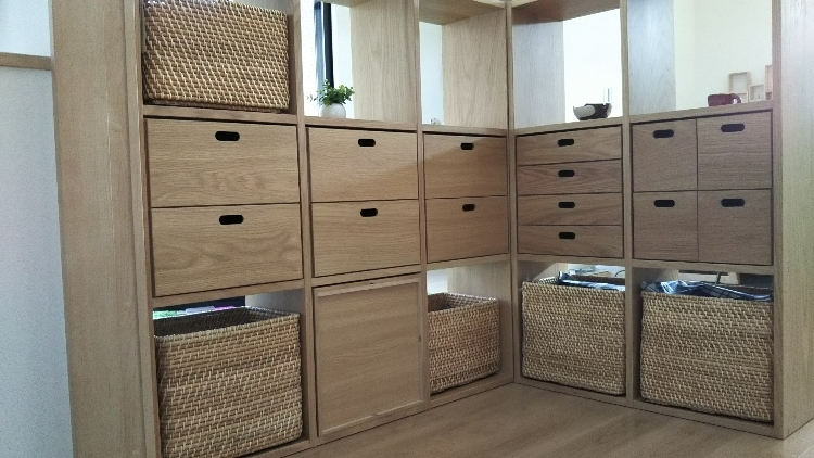 スタッキングシェルフセット ３段 ２列 オーク材 商品別レビュー 通販 無印良品