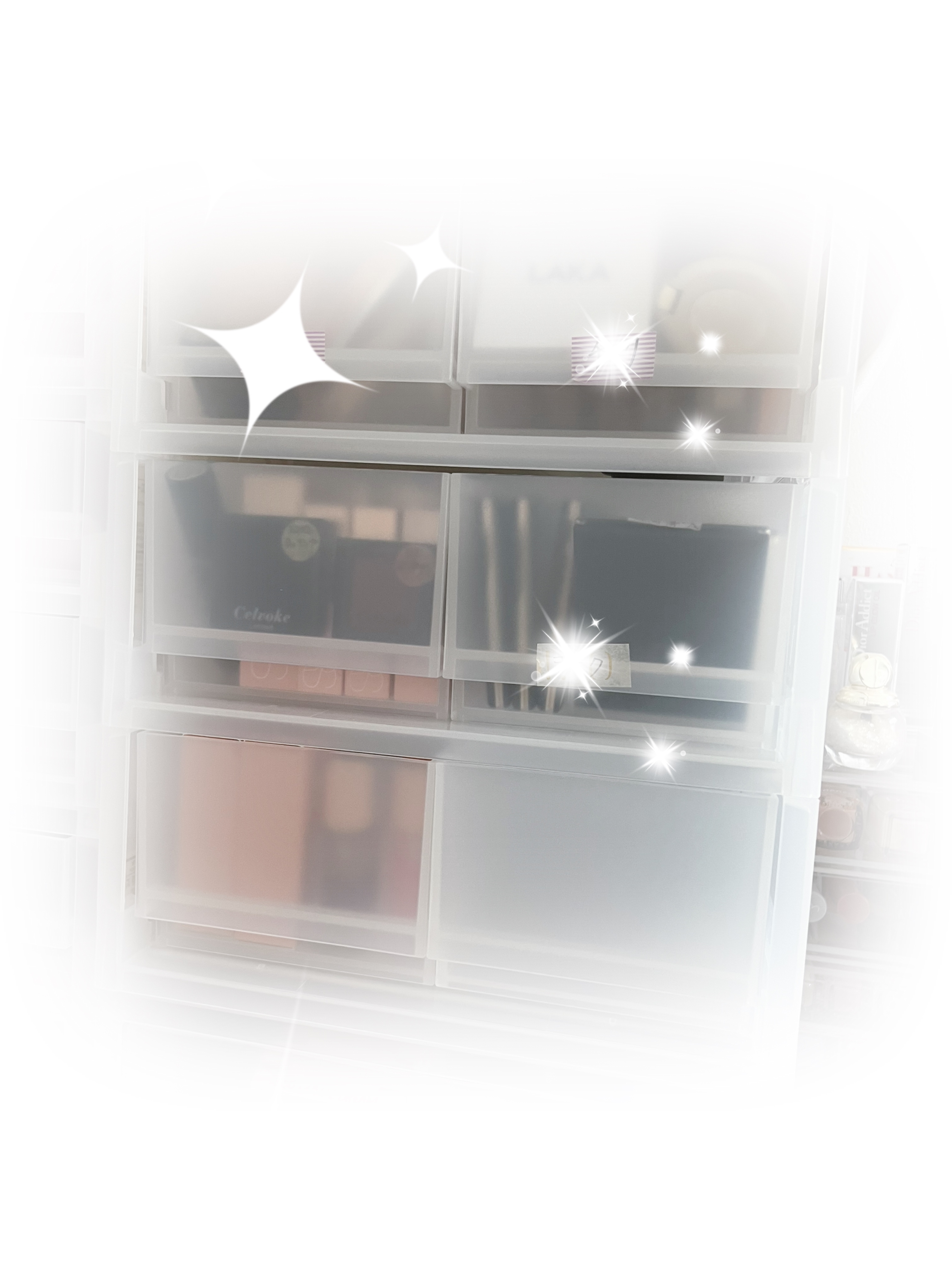 ポリプロピレンケース・引出式・浅型・6個（仕切付） | 無印良品